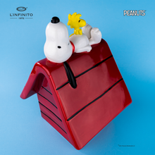 Carica l'immagine nel visualizzatore di Gallery, Statuina di Snoopy e Woodstock sulla cuccia